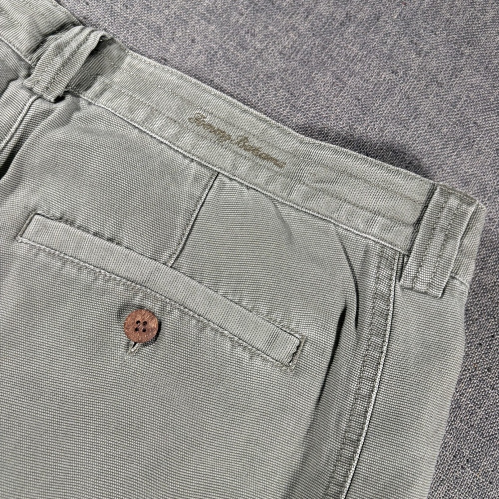Tommy Bahama Cargo Shorts Mens 38 Sage Green Relax Tencel Cotton Blend Utility